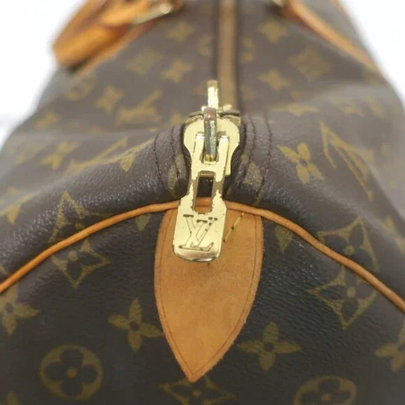 Louis Vuitton Keepall 55 Monogram Canvas Duffle Bag Brown W/ Tag, Lock, Key - Picture 9 of 16